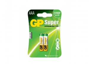Батарейки GP Super Alkaline, LR03 ААA, 2шт - фото 1